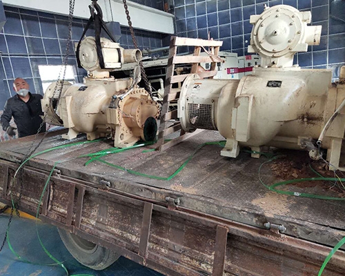 鶴煤集團登?？諌簷C大修項目現(xiàn)場